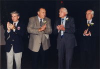 Jackie Keough's representative, Gene Hickerson, Hal Lebovitz, Roger Penske