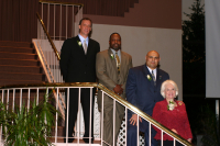 Flip Saunders, Greg Pruitt, Matt Gaffari, Norma Lerner